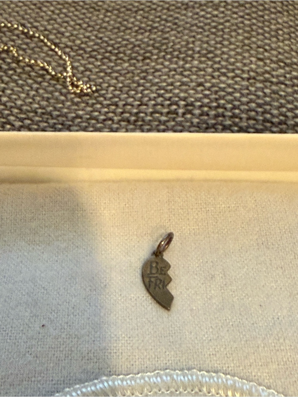 James Avery 1/2 of Best Friends Heart Pendant Charm in Silver